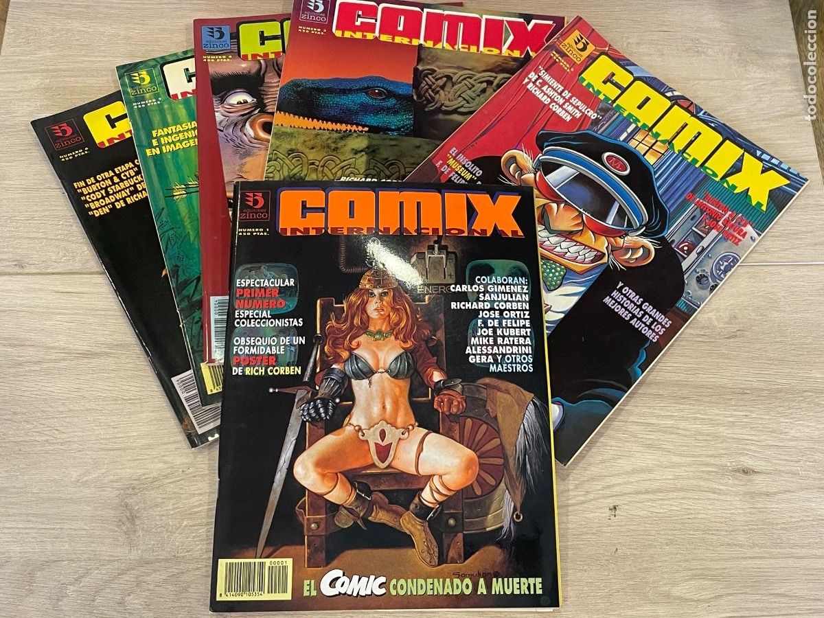 C&oacute;mics: Comix Internacional - Completa 6 n&uacute;meros - Ediciones Zinco 1992 / 1993