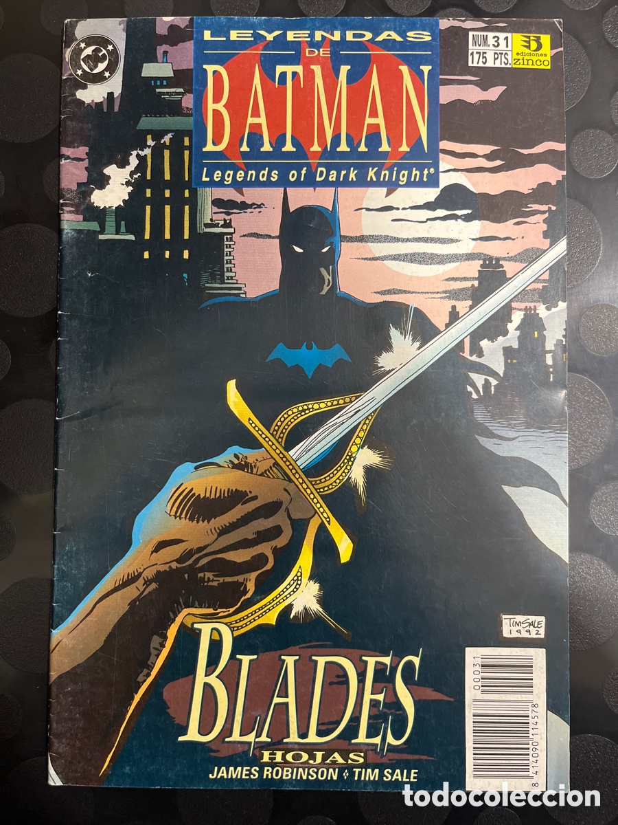 C&oacute;mics: LEYENDAS DE BATMAN N.31 LEGENDS OF THE DARK NIGHT : BLADES DC ( 1990/1993 )