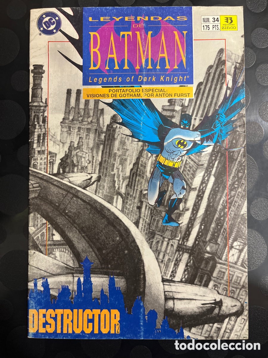 C&oacute;mics: LEYENDAS DE BATMAN N.34 LEGENDS OF THE DARK NIGHT : DESTRUCTOR DC ( 1990/1993 )