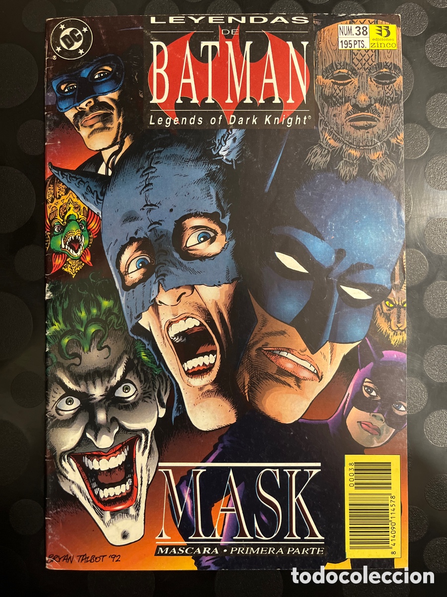 C&oacute;mics: LEYENDAS DE BATMAN N.38 LEGENDS OF THE DARK NIGHT : MASK DC ( 1990/1993 )
