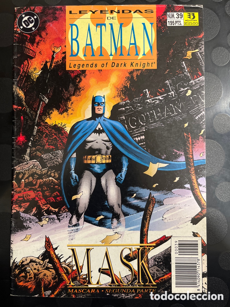 C&oacute;mics: LEYENDAS DE BATMAN N.39 LEGENDS OF THE DARK NIGHT : MASK DC ( 1990/1993 )