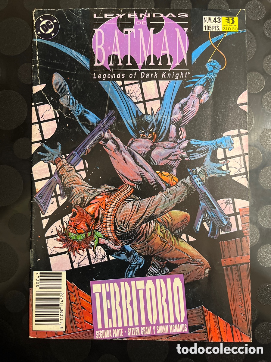 C&oacute;mics: LEYENDAS DE BATMAN N.43,LEGENDS OF THE DARK NIGHT : TERRITORIO DC ( 1990/1993 )