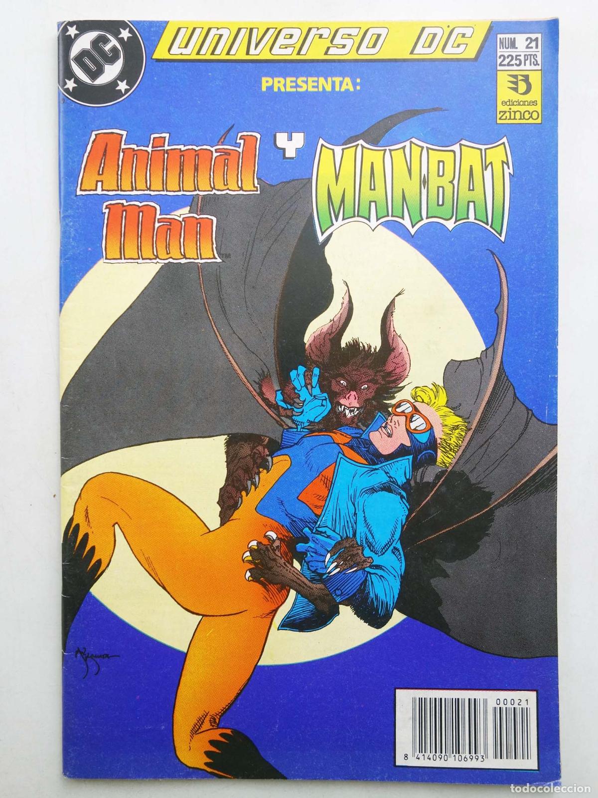 C&oacute;mics: UNIVERSO DC 21. ANIMAL MAN Y MAN BAT (Vvaa) Zinco, 1990