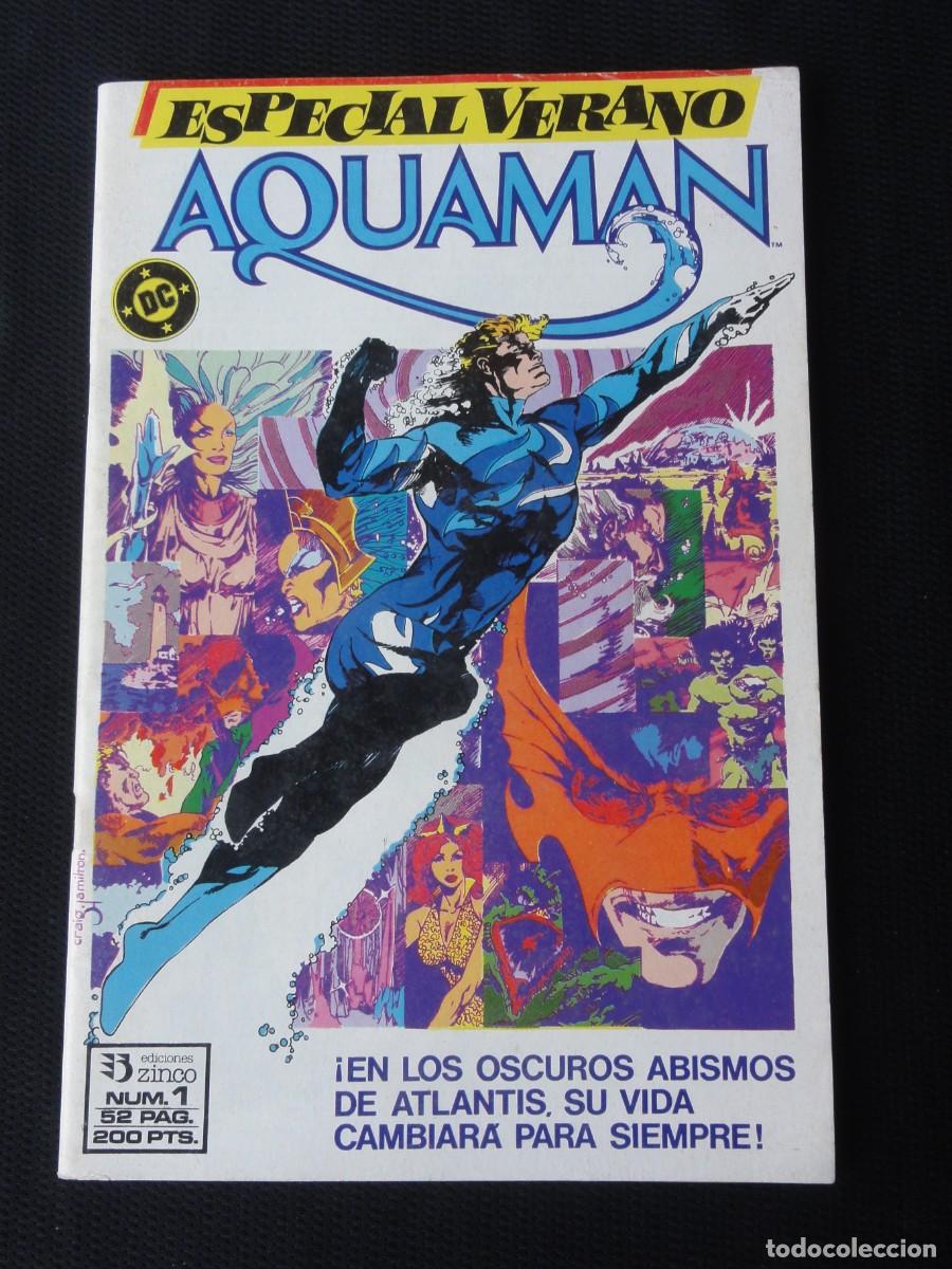 C&oacute;mics: AQUAMAN. ESPECIAL VERANO N&ordm; 1 Y 2. EDICIONES ZINCO DC. 1988. C-31B