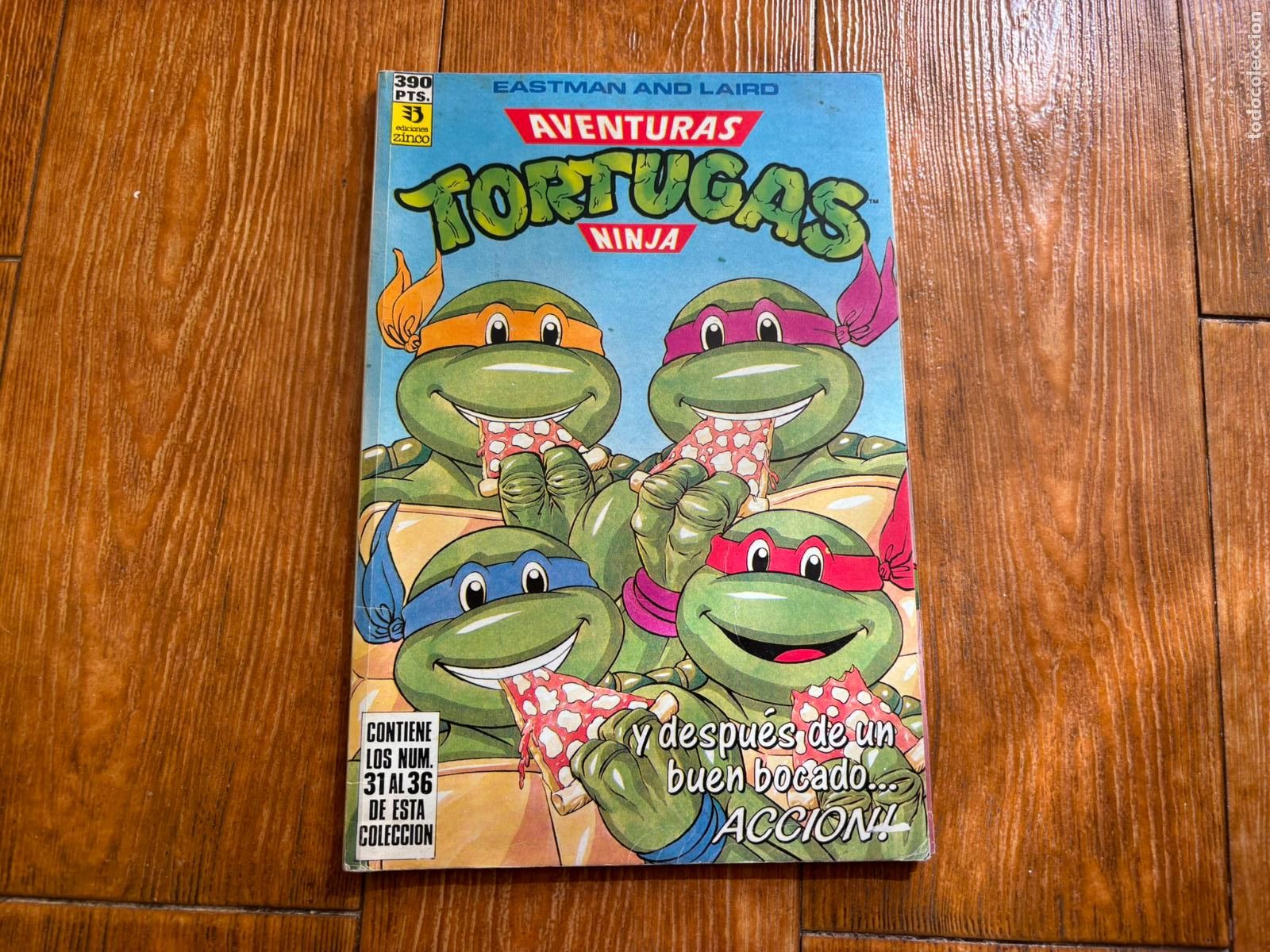 C&oacute;mics: RETAPADO N&ordm; 6 AVENTURAS TORTUGAS NINJA CONTIENE LOS N&ordm; 31-32-33-34-35 Y 36 DE LA COLECCION - ZINCO