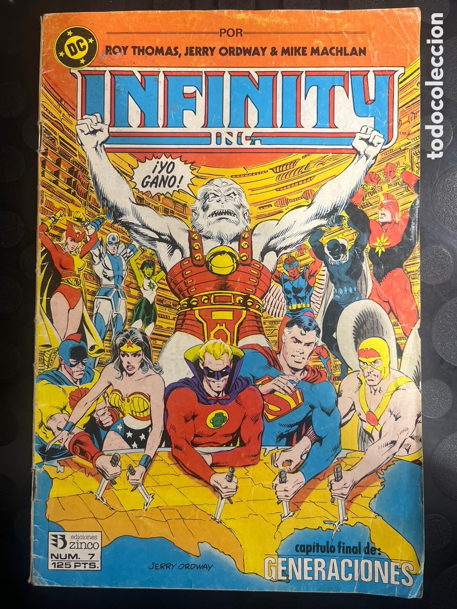 C&oacute;mics: INFINITY INC N.7 GENERACIONES DC ( 1986/1988 )