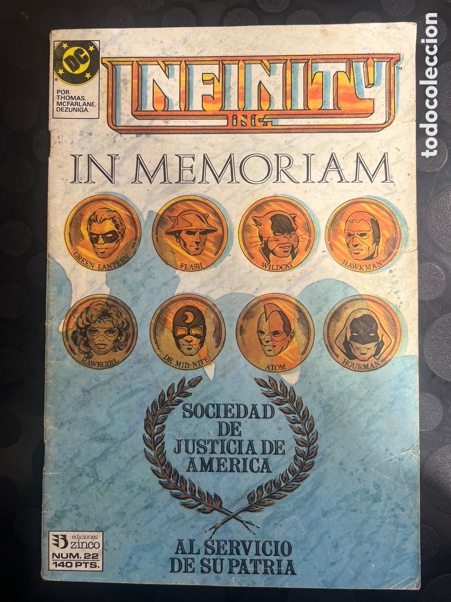 C&oacute;mics: INFINITY INC N.22 IN MEMORIAM DC ( 1986/1988 )