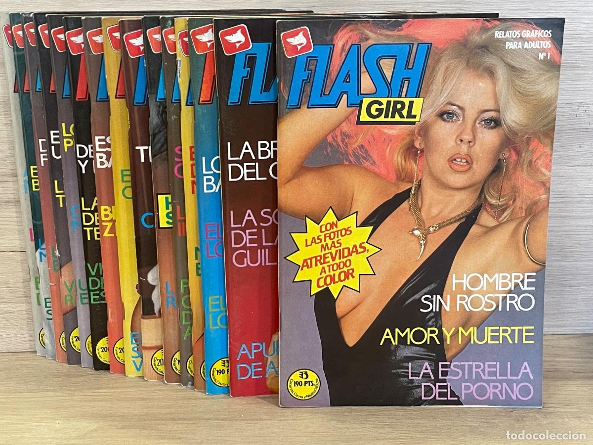 C&oacute;mics: Flash Girl / Relatos Gr&aacute;ficos para Adultos / Completa 15 N&uacute;meros / Edicones Zinco 1987 / 88