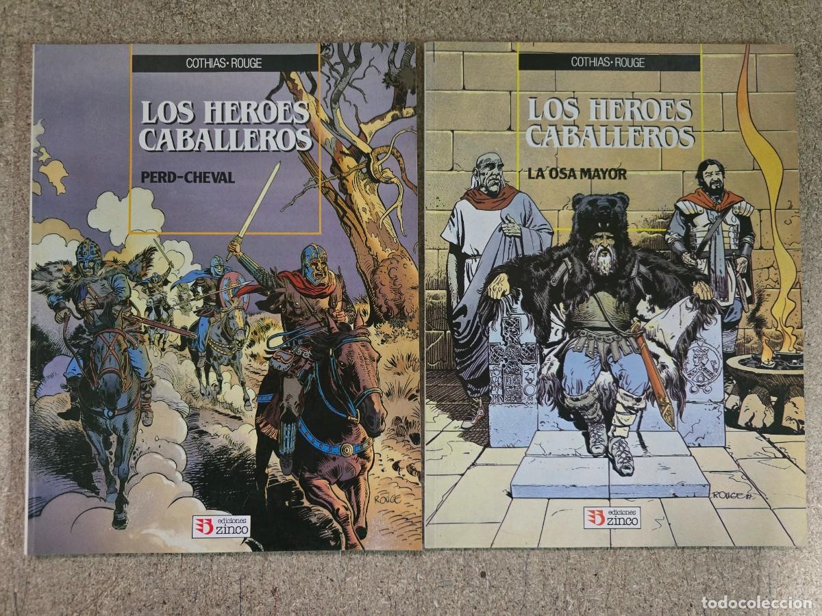 C&oacute;mics: Los Heroes Caballeros.Completa 2 Comics.Ediciones Zinco