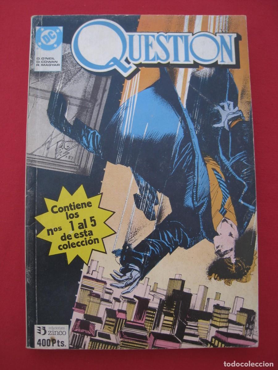 C&oacute;mics: QUESTION - CONTIENE LOS N&ordm; 1 AL N&ordm; 5 - RETAPADO - EDICIONES ZINCO. - Foto 1