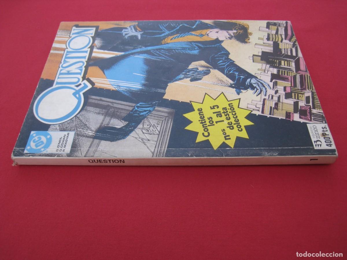 C&oacute;mics: QUESTION - CONTIENE LOS N&ordm; 1 AL N&ordm; 5 - RETAPADO - EDICIONES ZINCO. - Foto 3