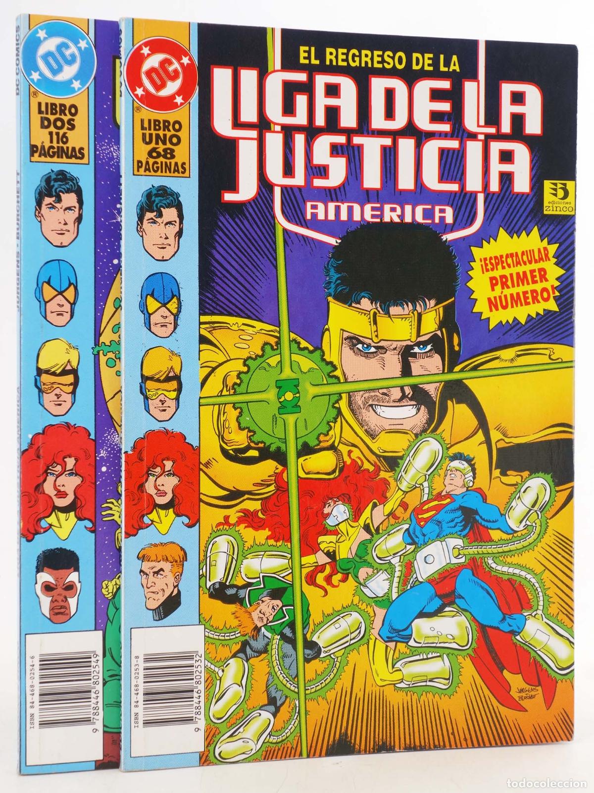 C&oacute;mics: LIGA DE LA JUSTICIA AM&Eacute;RICA 1,2 (Dan Jurgens/Jackson Guice) Zinco, 1994
