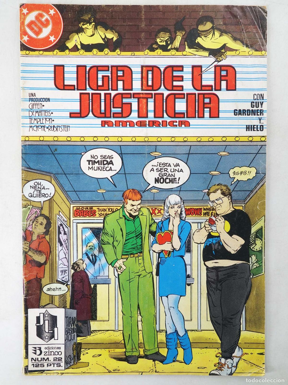 C&oacute;mics: LIGA DE LA JUSTICIA VOL. 1 22 (J. M. Dematteis/Keith Giffen/Ben Templeton) Zinco, 1990