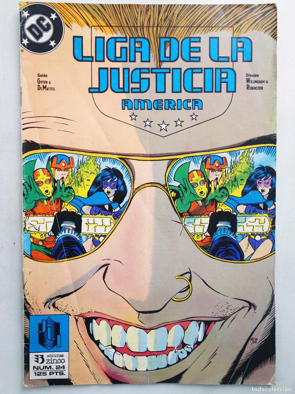 C&oacute;mics: LIGA DE LA JUSTICIA VOL. 1 24 (J. M. Dematteis/Keith Giffen) Zinco, 1990