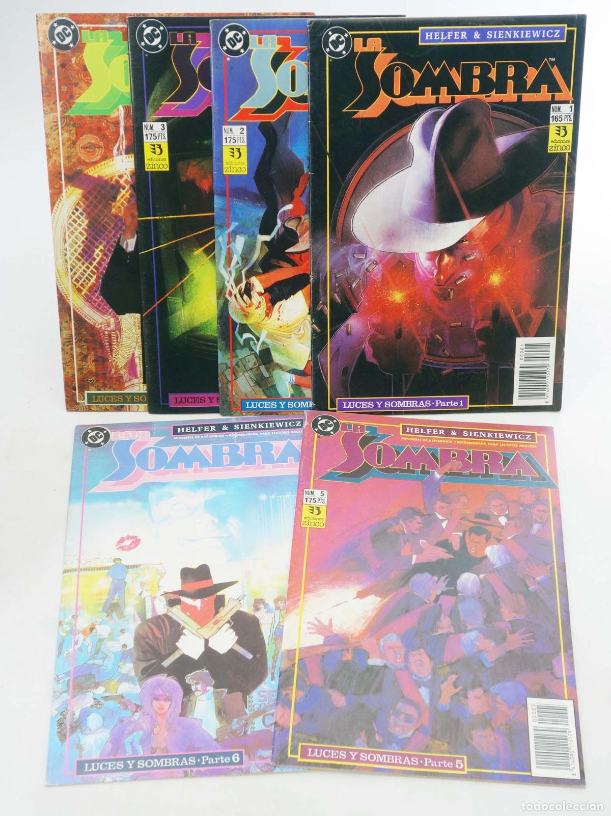 C&oacute;mics: LA SOMBRA 1 A 6. COMPLETA (Helfer/Sienkiewicz) Zinco, 1991
