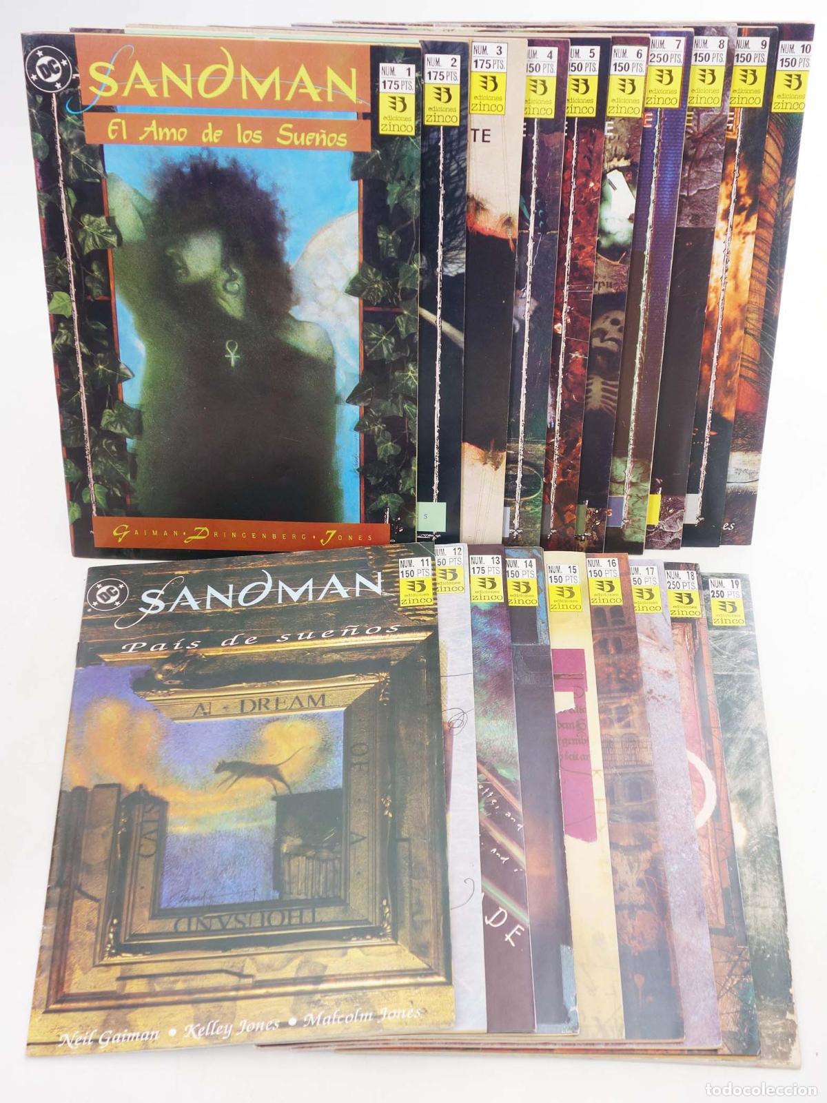 C&oacute;mics: SANDMAN 1 A 19. COMPLETA (Neil Gaiman) Zinco, 1991