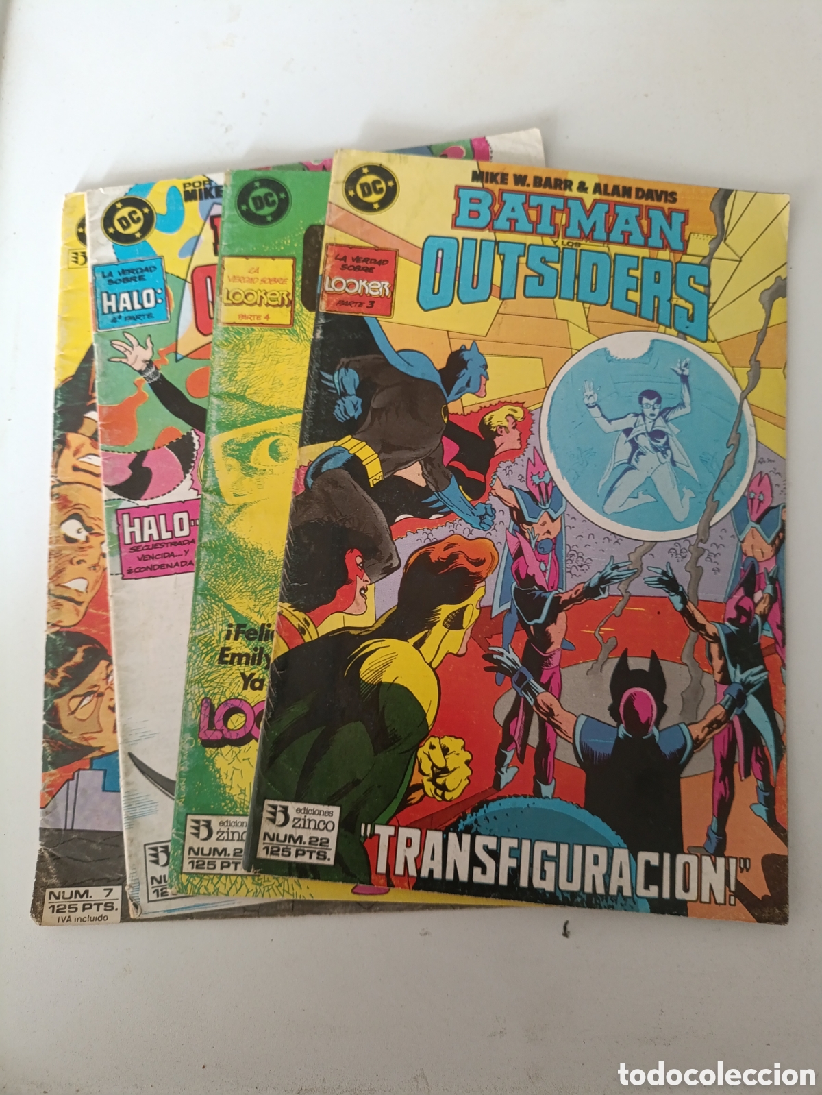 C&oacute;mics: Lote de 4 comics Batman Outsider