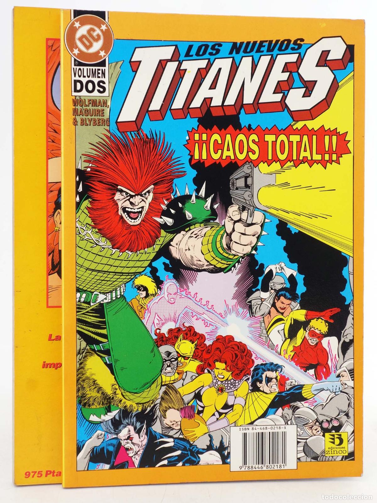 C&oacute;mics: NUEVOS TITANES CAOS TOTAL 1,2. COMPLETA. Zinco, 1994 - Foto 2