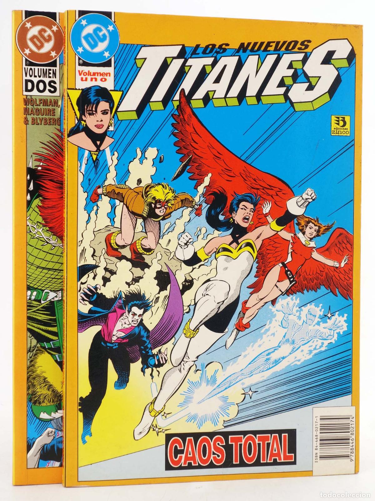 Comics: NUEVOS TITANES CAOS TOTAL 1,2. COMPLETA. Zinco, 1994