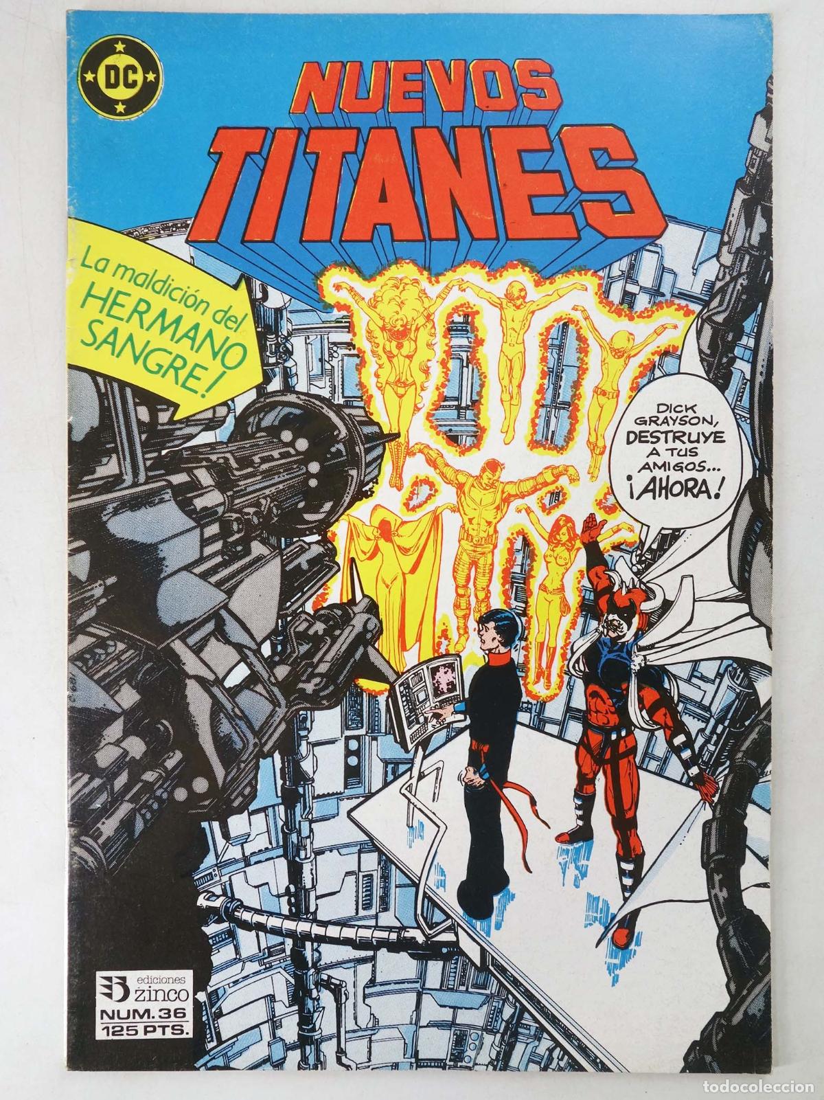 C&oacute;mics: NUEVOS TITANES VOL. 1 36. LA MALDICION DEL HERMANO SANGRE. Zinco, 1987