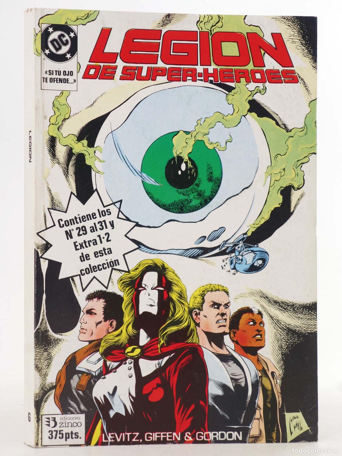 C&oacute;mics: LEGI&Oacute;N DE SUPERH&Eacute;ROES 29 A 31 (Y 2 EXTRAS). RETAPADO. Zinco, 1987