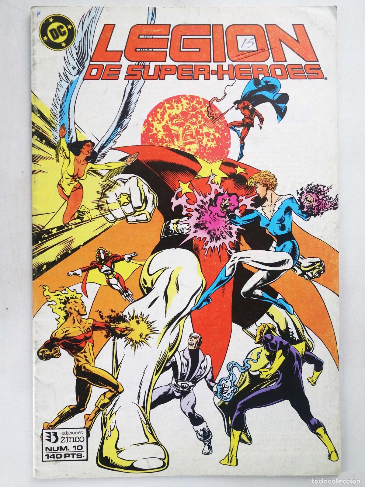 C&oacute;mics: LEGI&Oacute;N DE SUPERH&Eacute;ROES 10 (Paul Levitz/Greg Larocque) Zinco, 1988