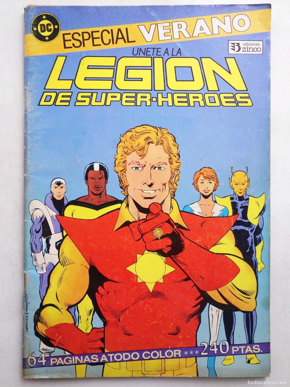 C&oacute;mics: LEGI&Oacute;N DE SUPERH&Eacute;ROES ESPECIAL VERANO (Paul Levitz/Greg Larocque/Keith Giffen) Zinco, 1987