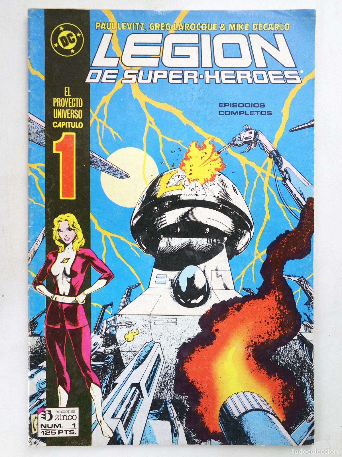 C&oacute;mics: LEGI&Oacute;N DE SUPERH&Eacute;ROES 1 (Paul Levitz/Greg Larocque) Zinco, 1987