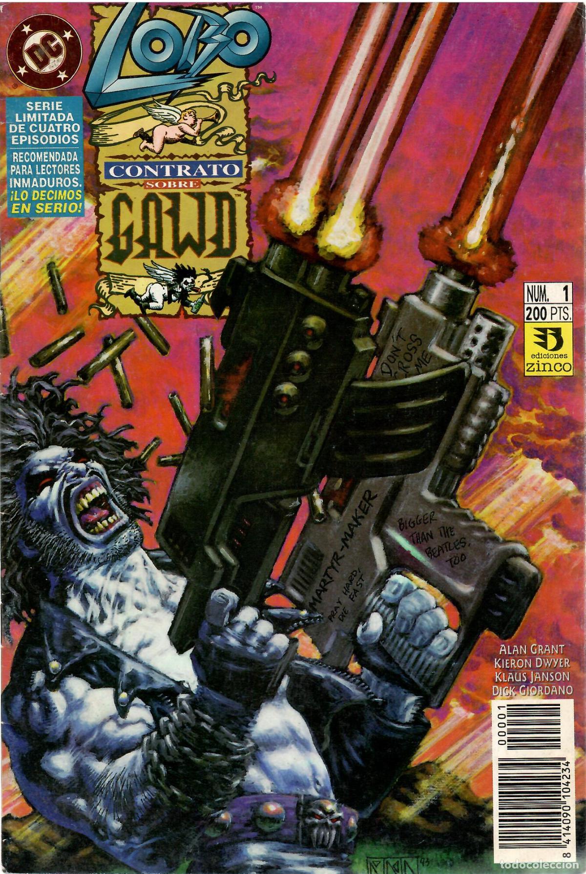 C&oacute;mics: Comic Lobo: Contrato sobre Gawd, n&ordm; 1 - Ediciones Zinco - Foto 1