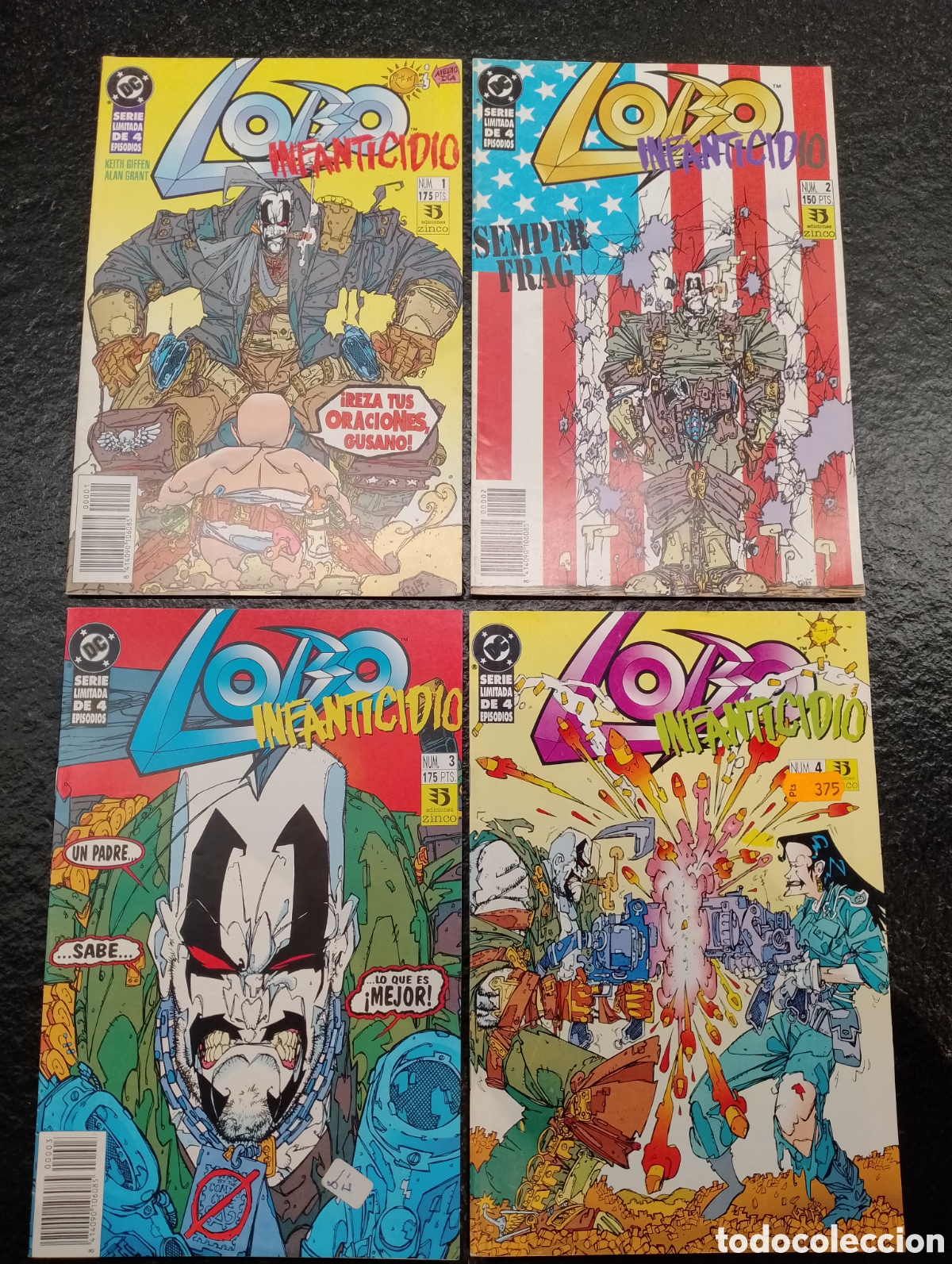 C&oacute;mics: Lobo Infanticidio. Keith Giffen y Alan Grant. Completa 4 grapas. DC/Zinco