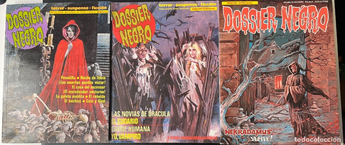 C&oacute;mics: LOTE DOSSIER NEGRO EXTRA 1 10 + ANTOLOGIA MEJORES ZINCO