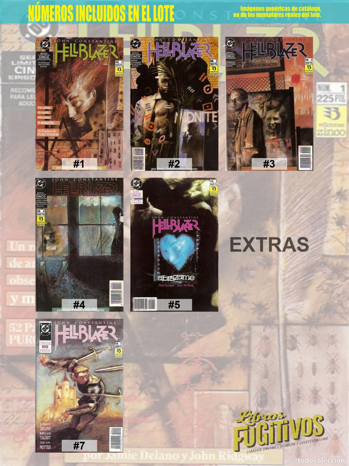 C&oacute;mics: HELLBLAZER 1 A 5. M&Aacute;S EXTRA COMPLETA. Zinco, 1990 - Foto 3