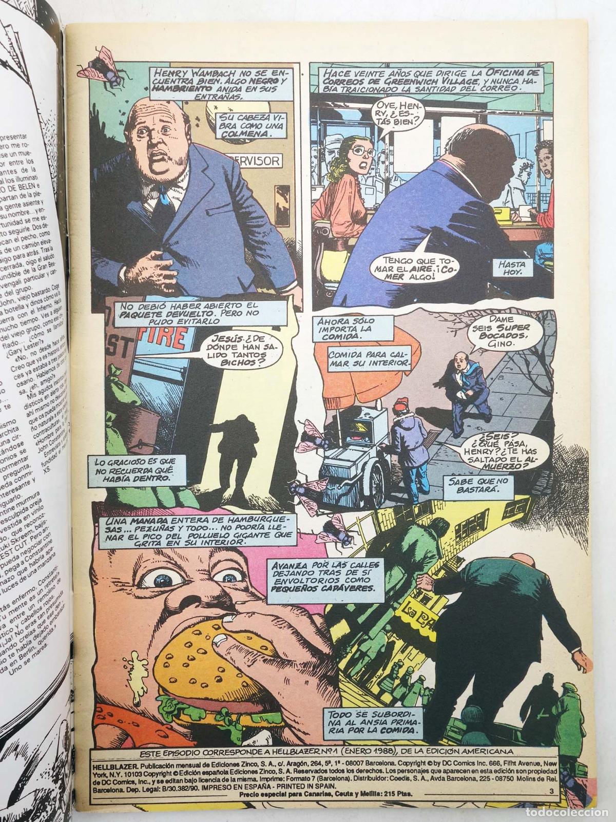 C&oacute;mics: HELLBLAZER 1 A 5. M&Aacute;S EXTRA COMPLETA. Zinco, 1990 - Foto 6