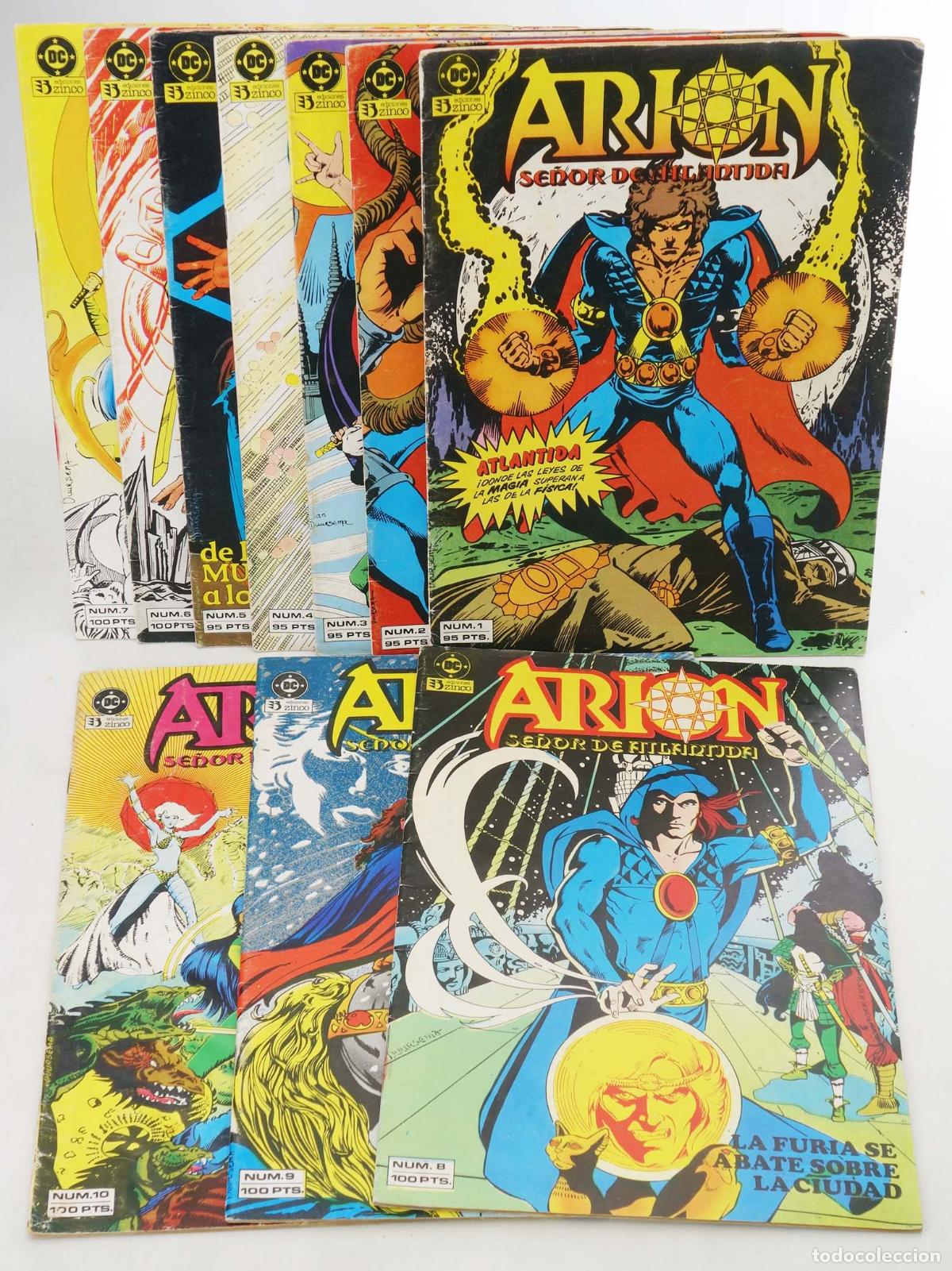 C&oacute;mics: ARI&Oacute;N SE&Ntilde;OR DE LA ATL&Aacute;NTIDA 1 A 10. COMPLETA. Zinco, 1984