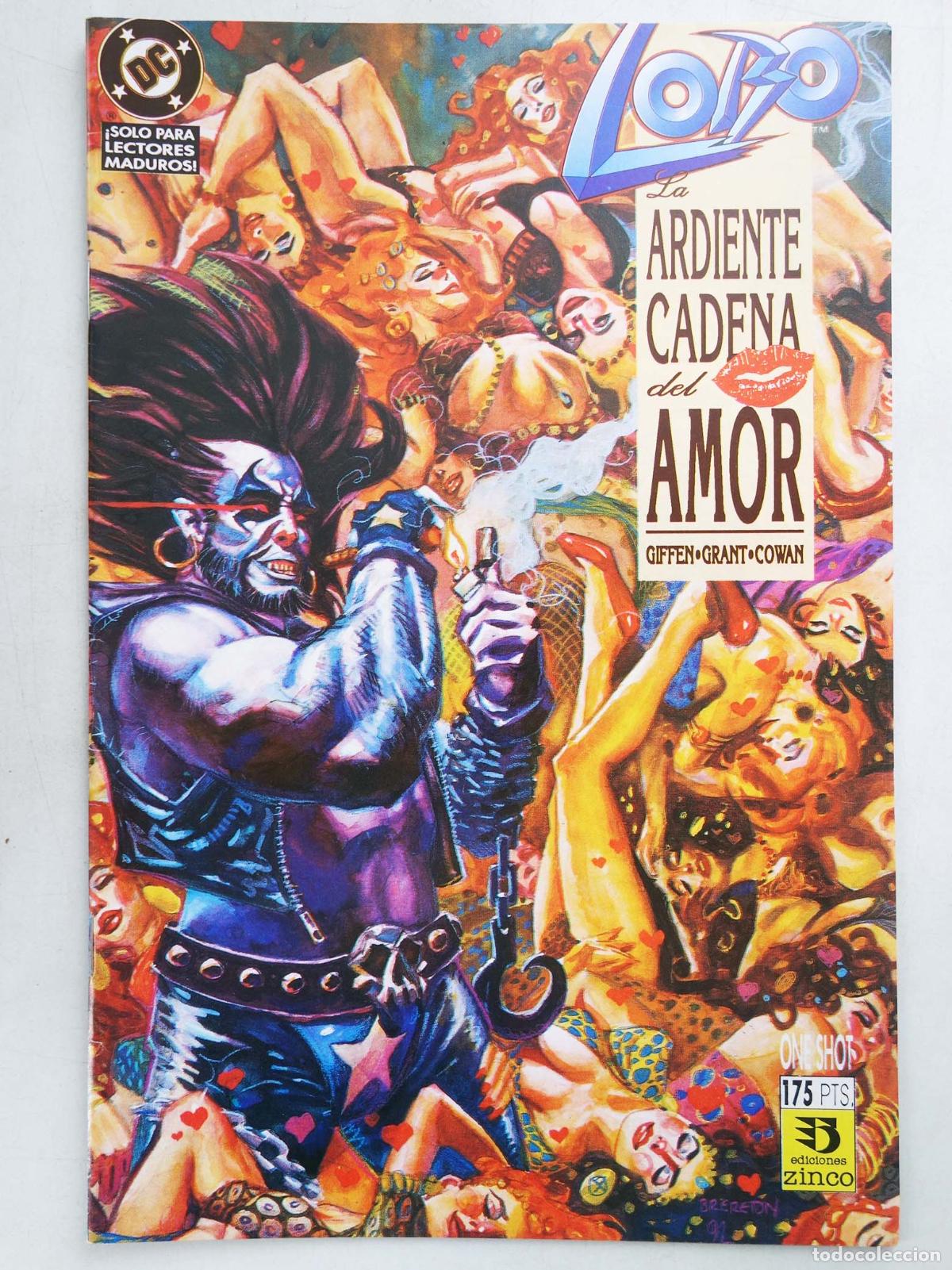 C&oacute;mics: LOBO LA ARDIENTE CADENA DEL AMOR (Alan Grant/Denys Cowan) Zinco, 1993