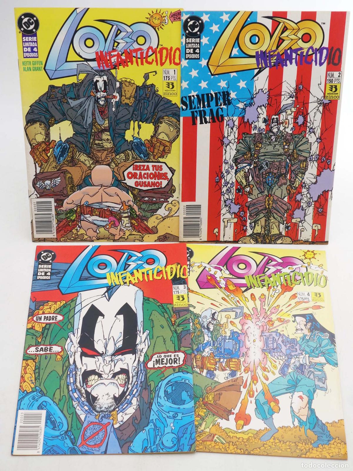 C&oacute;mics: LOBO INFANTICIDIO 1 A 4. COMPLETA. Zinco, 1993
