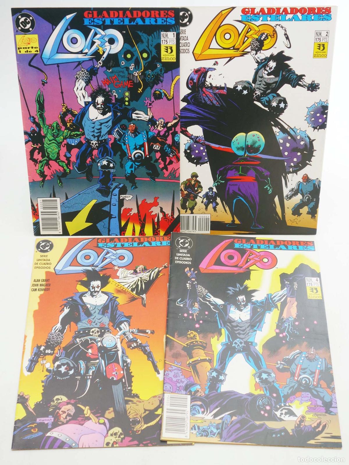 C&oacute;mics: LOBO GLADIADORES ESTELARES 1 A 4. COMPLETA. Zinco, 1993