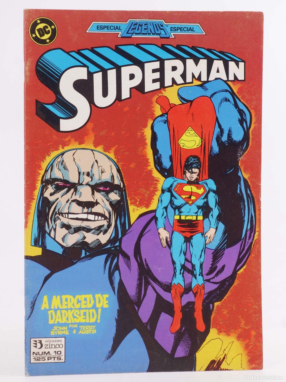 C&oacute;mics: SUPERMAN 10. A MERCED DE DARKSEID (John Byrne/Terry Austin) Zinco, 1987