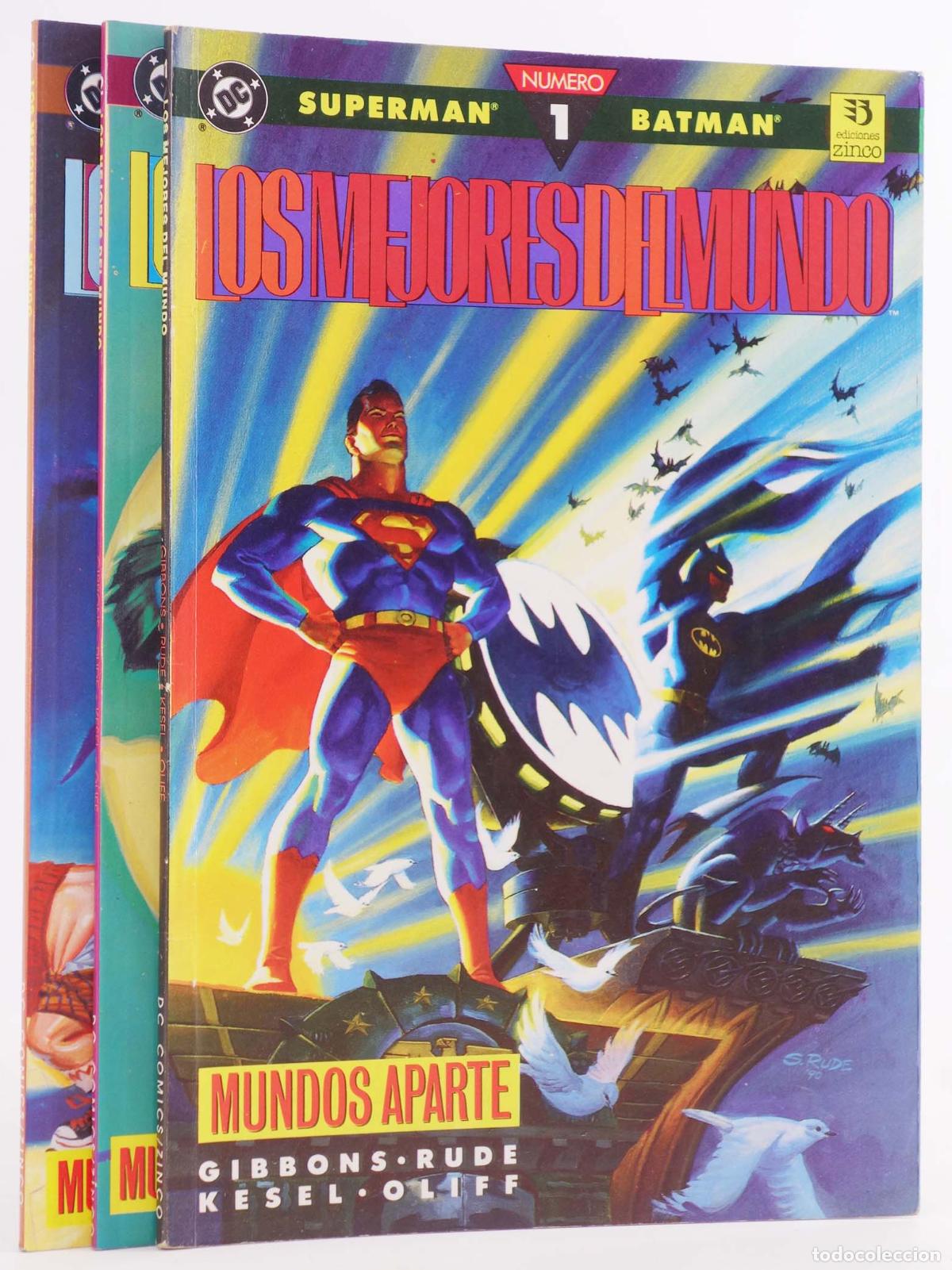C&oacute;mics: SUPERMAN BATMAN: LOS MEJORES DEL MUNDO 1 A 3. COMPLETA (Vvaa) Zinco, 1991