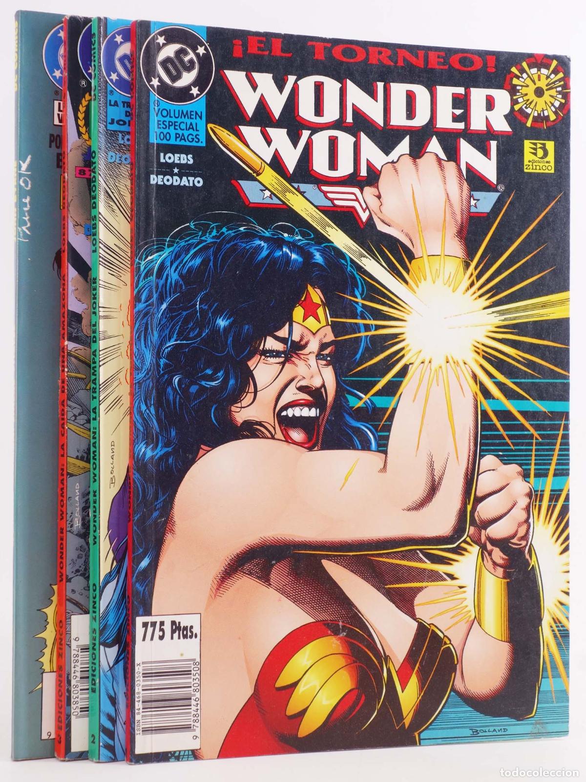 C&oacute;mics: WONDER WOMAN VOL. 2 1 A 5. FALTA 4 (Loebs/Deodato) Zinco, 1995