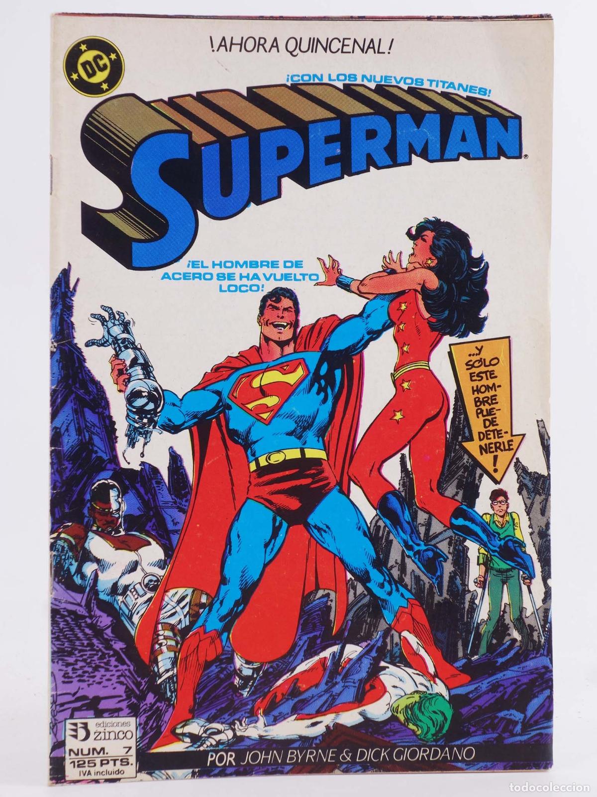 C&oacute;mics: SUPERMAN 7. SUPERMAN. EL HOMBRE DE ACERO (John Byrne) Zinco, 1987