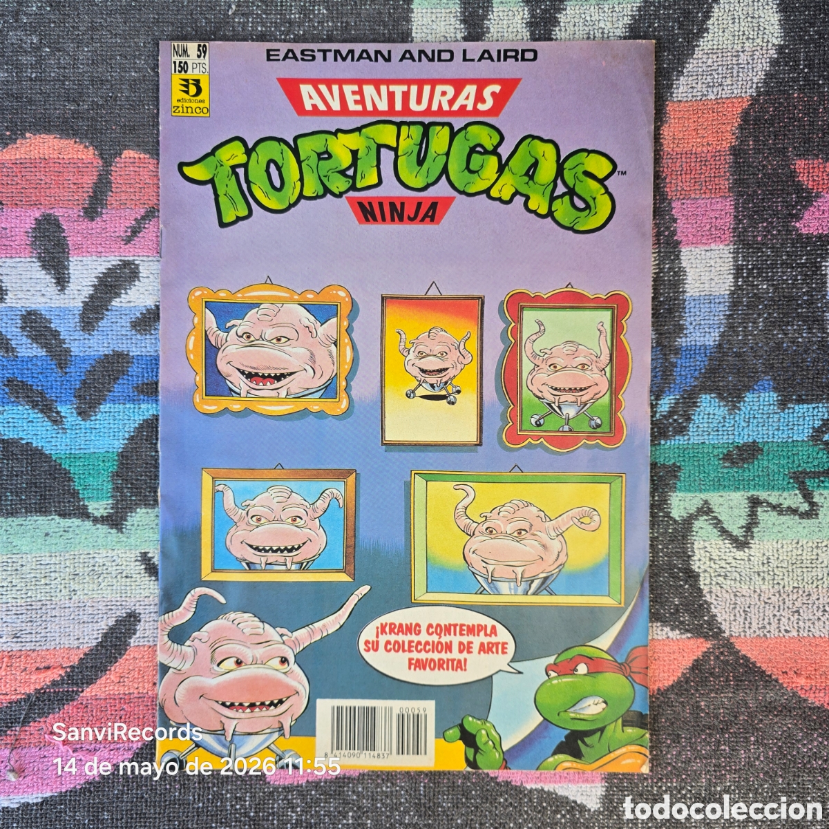 C&oacute;mics: AVENTURAS TORTUGAS NINJA 59 (EASTMAN AND LAIRE) (ZINCO)