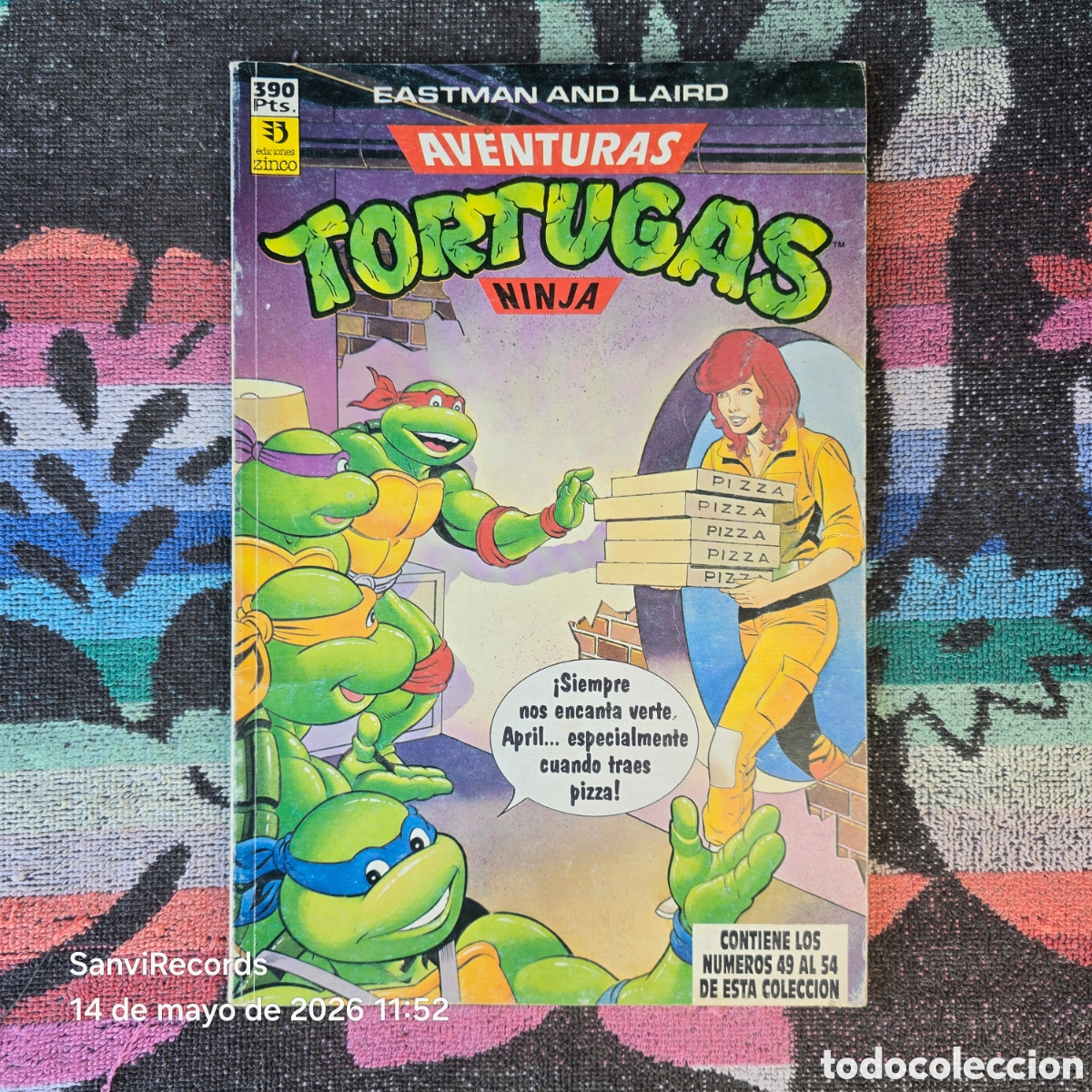 C&oacute;mics: AVENTURAS TORTUGAS NINJA 49-54 (EASTMAN AND LAIRE) (ZINCO)