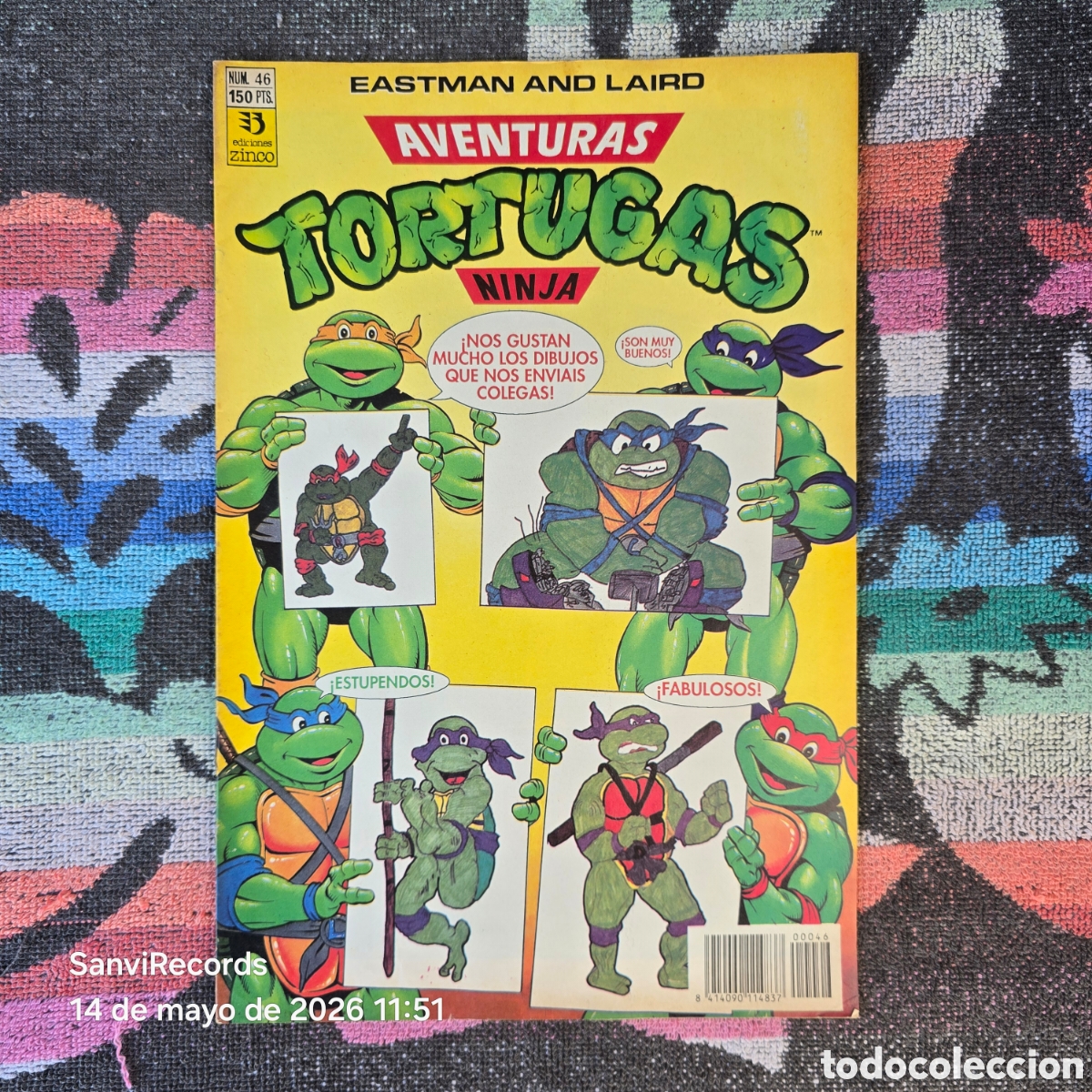C&oacute;mics: AVENTURAS TORTUGAS NINJA 46 (EASTMAN AND LAIRE) (ZINCO)