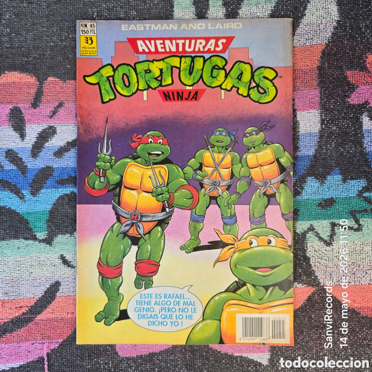 C&oacute;mics: AVENTURAS TORTUGAS NINJA 45 (EASTMAN AND LAIRE) (ZINCO)