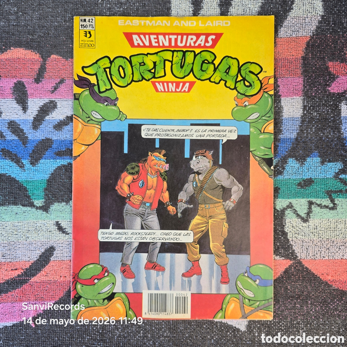 C&oacute;mics: AVENTURAS TORTUGAS NINJA 42 (EASTMAN AND LAIRE) (ZINCO)