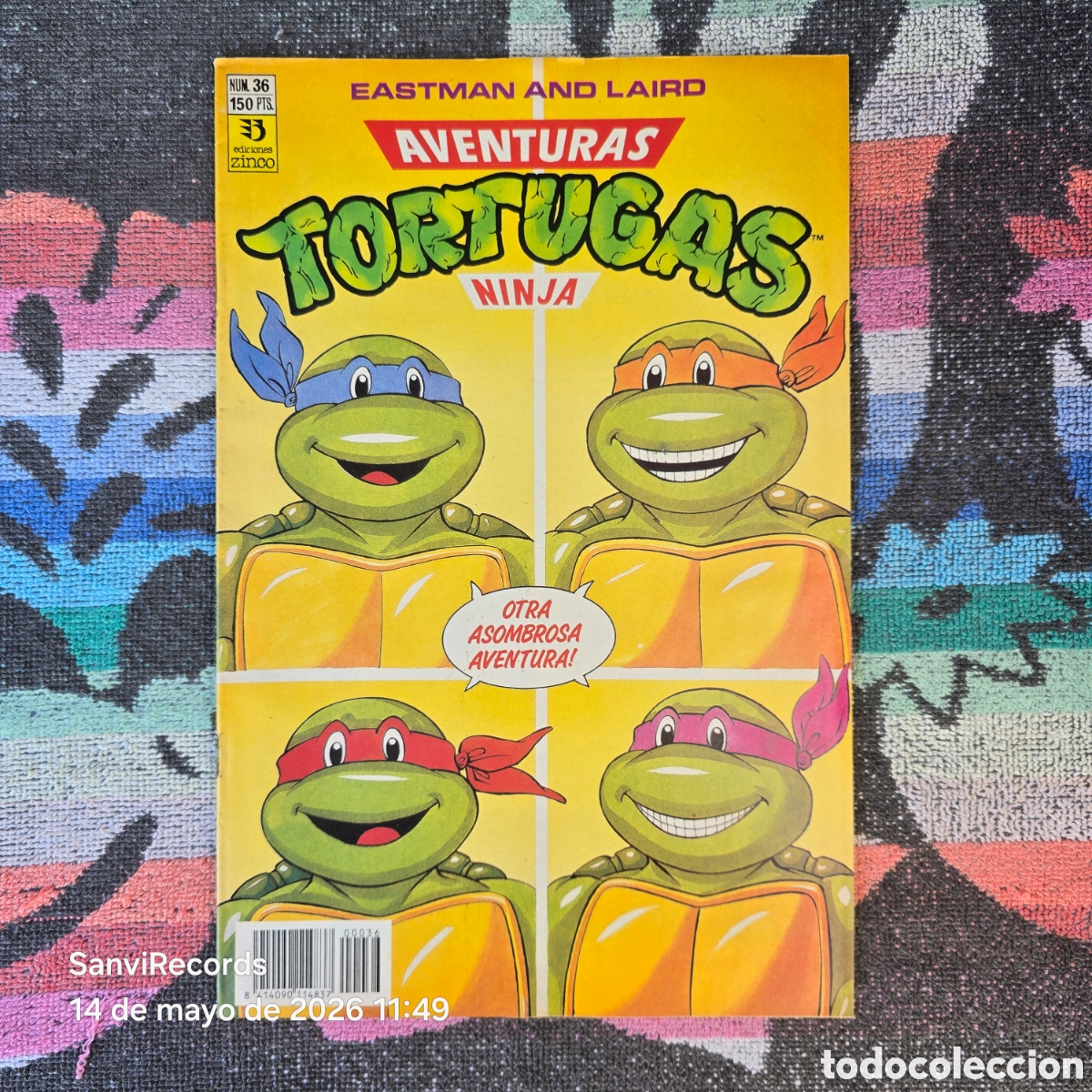 C&oacute;mics: AVENTURAS TORTUGAS NINJA 36 (EASTMAN AND LAIRE) (ZINCO)