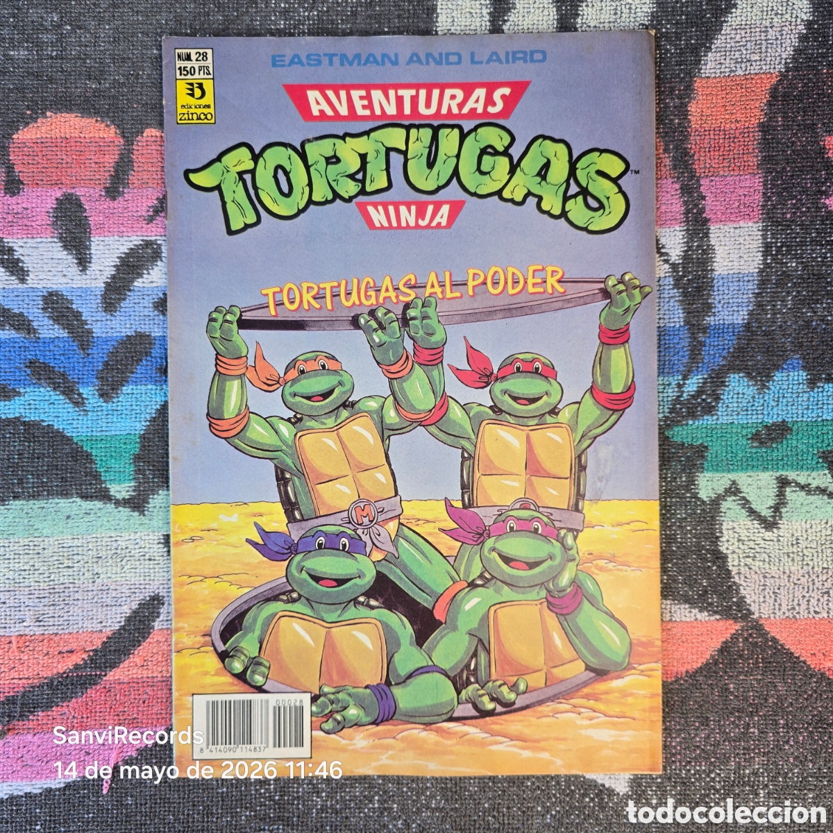 C&oacute;mics: AVENTURAS TORTUGAS NINJA 28 (EASTMAN AND LAIRE) (ZINCO)