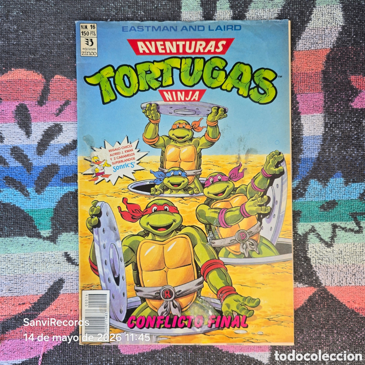 C&oacute;mics: AVENTURAS TORTUGAS NINJA 16 (EASTMAN AND LAIRE) (ZINCO)