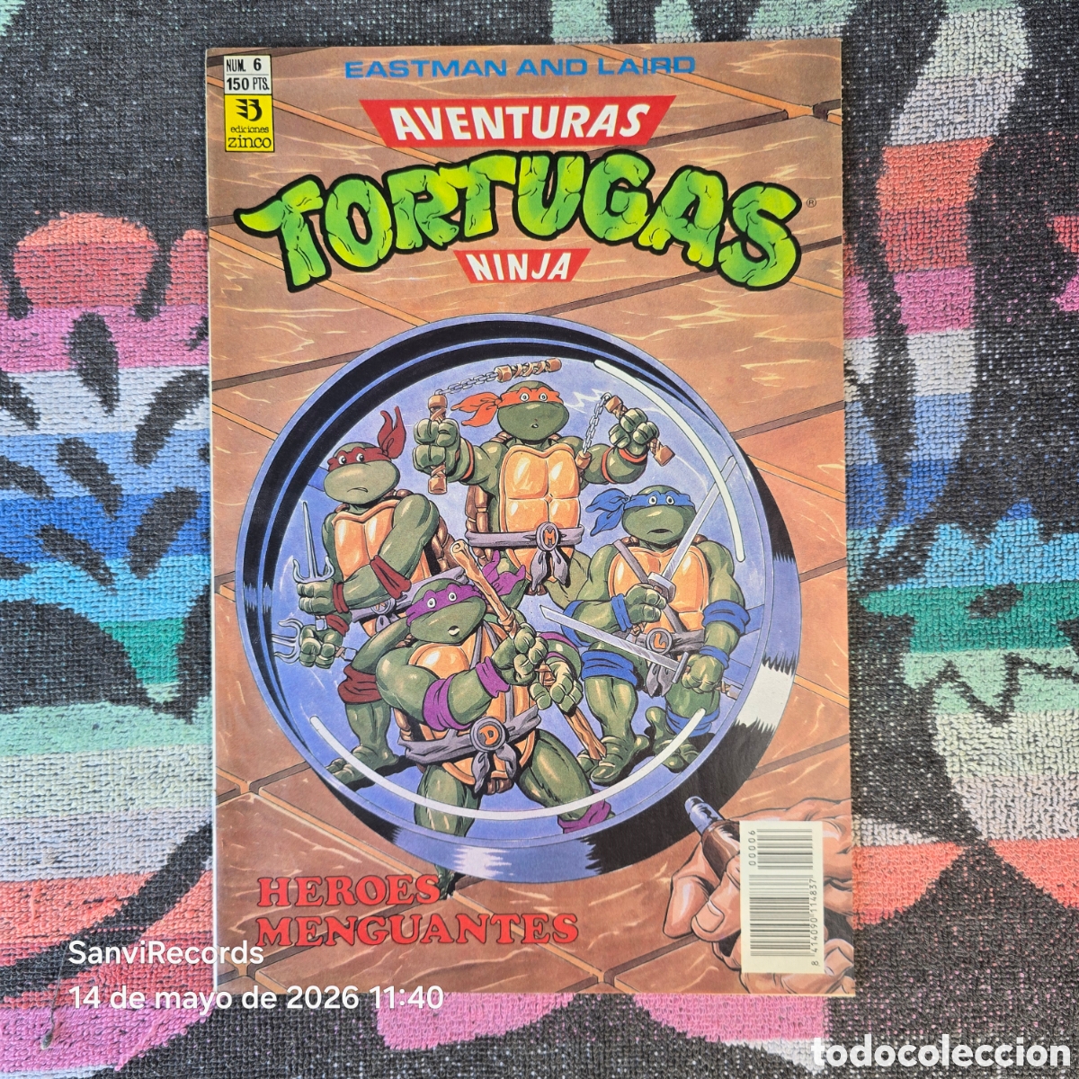 C&oacute;mics: AVENTURAS TORTUGAS NINJA 6 (EASTMAN AND LAIRE) (ZINCO)